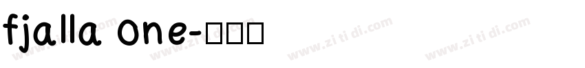 fjalla one字体转换